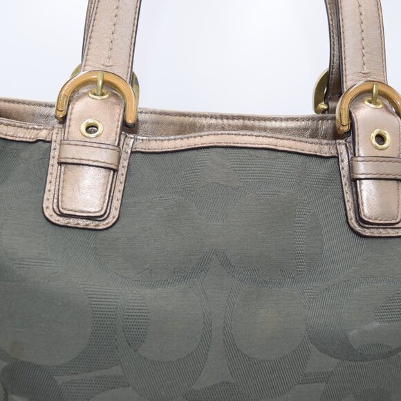 COACH 2011 Soho OP Art Canvas and Leather Tote - Picture 8 of 16